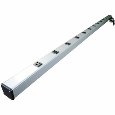 Wiremold Plug-In Outlet Center 12-Outlet Power Strip - 1.5ft Cord