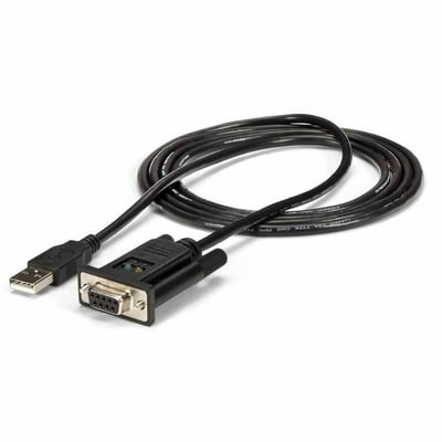 StarTech.com USB to Serial Adapter - Null Modem - FTDI USB UART Chip - DB9 (9-pin) - USB to RS232 Adapter
