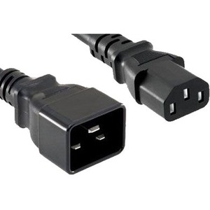 POWER CORD C13 TO C20, 15AMP BLACK, 2FT