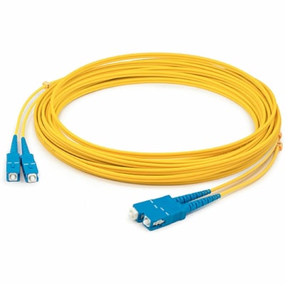 AddOn 1m SC to SC Yellow OS2 Duplex LSZH SMF Fiber Patch Cable