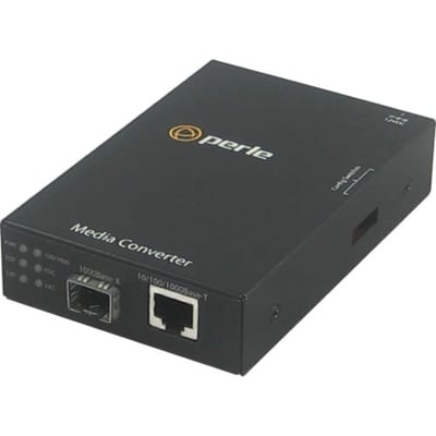 Perle S-1110-SFP - 10/100/1000 Gigabit Ethernet Stand-Alone Media and Rate Converter