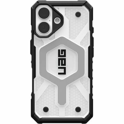 Urban Armor Gear Pathfinder Clear iPhone 16 Case - Ice/Silver