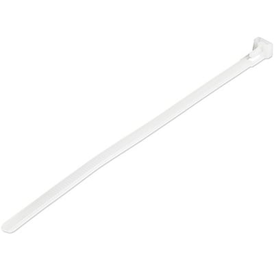 4XEM 1000 Pack 6" Cable Ties - White Medium Nylon/Plastic Zip Tie