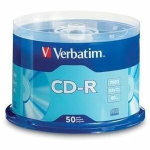 Verbatim 94691 CD Recordable Media - CD-R - 52x - 700 MB - 50 Pack Spindle