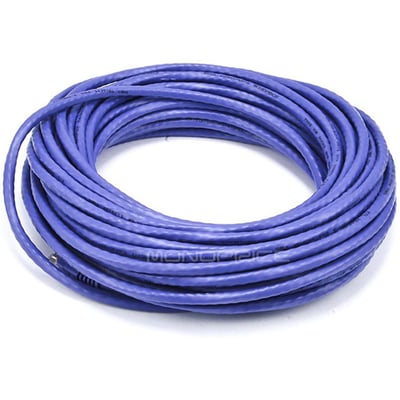 Monoprice 50FT 24AWG Cat6 550MHz UTP Ethernet Bare Copper Network Cable - Purple