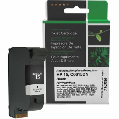 Clover Imaging Remanufactured Black Ink Cartridge for HP 15 (C6615DN)