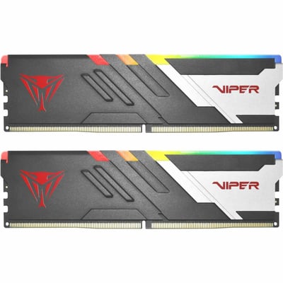 PATRIOT VIPER VENOM DDR5 64GB 5200MT/S RGB CL40 BLK/SIR HS DUAL KIT