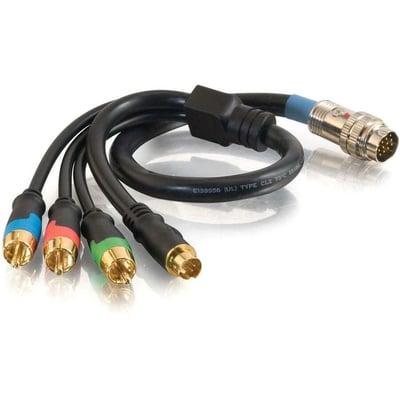 C2G 1.5ft RapidRun RCA Component Video + S-Video Flying Lead