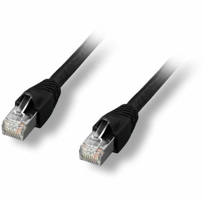 CAT6A SHIELDED PATCH CABLE BLACK 7FT.