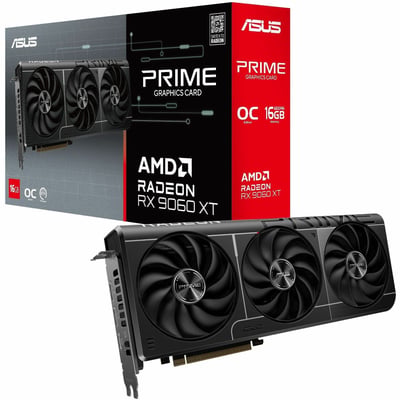 ASUS PRIME RADEON RX 9060 XT 16GB GDDR6 OC EDITION GRAPHICS CARD