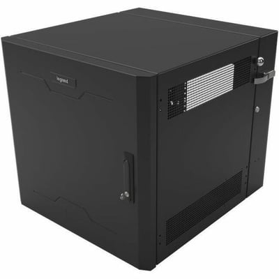 Ortronics Swing-Out Wall-Mount Ruggedized Cabinets, 12RU, Solid Door