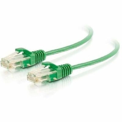 Ortronics Q-Series 28 AWG CAT6 Patch Cable, Green, 4 FT