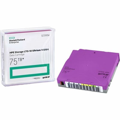 HPE LTO-10 75TB WORM CUST LBL 20 CRTG PL-7A