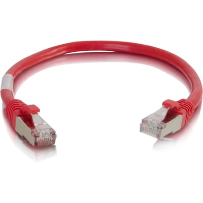 6IN CAT6 RED SNAGLESS SHIELDED STP NTWK PATCH CABLE