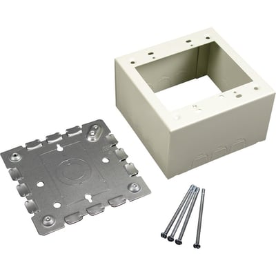 Wiremold 500/700 Two-Gang Extra Deep Switch and Receptacle Box Fitting