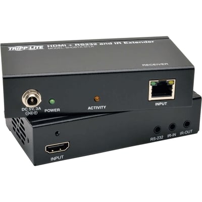 Eaton Tripp Lite Series HDBaseT HDMI Over Cat5e/6/6a Extender Kit with Serial and IR Control, 4K x 2K 30 Hz UHD / 1080p 60 Hz, Up to 328 ft. (100 m), TAA