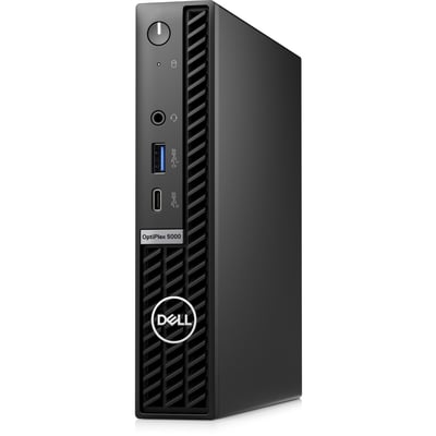 Dell OptiPlex 5000 Desktop Computer - Intel Core i5 12th Gen i5-12500T Hexa-core (6 Core) 2 GHz - 16 GB RAM DDR4 SDRAM - 256 GB M.2 PCI Express NVMe 3.0 x4 SSD - Micro PC - Black