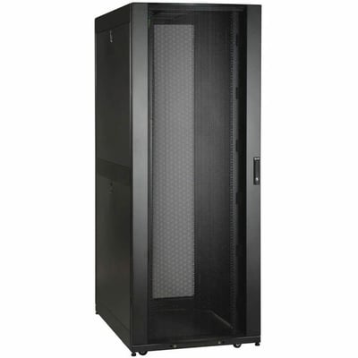 Tripp Lite by Eaton 45U SmartRack Wide Standard-Depth Rack Enclosure Cabinet with Doors and Side Panels 2 Pre-Installed Cable Managers