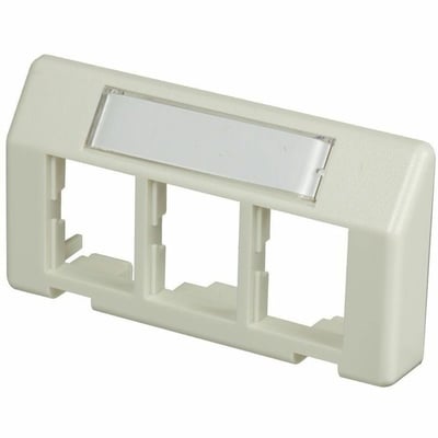 FURN PLATE 3 PORT TJ FG WHT