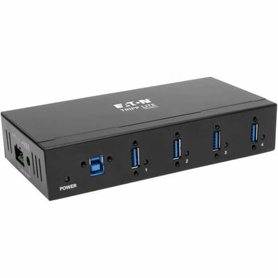 Tripp Lite by Eaton 4-Port Industrial-Grade USB 3.x (5Gbps) Hub - 20 kV ESD Immunity Metal Housing Mountable