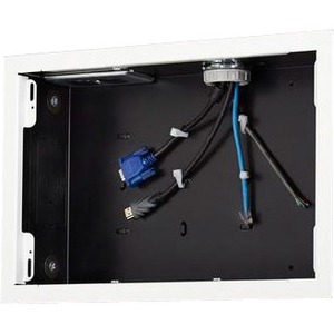 Chief Proximity In-Wall Storage Box with Flange - White