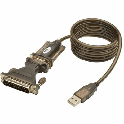 Tripp Lite by Eaton USB to Serial Adapter Cable (USB-A to DB25 M/M) 5 ft. (1.52 m)