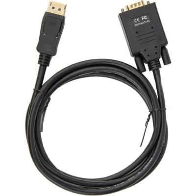 Rocstor Premium 6 ft DisplayPort to VGA Cable M/M- DisplayPort to VGA Supporting 1920x1200 1080p at 60Hz - DP/VGA cable for Notebook, Computers, Projector, TV, Video Device - 6 ft (1.83m) - 1 Retial Pack - Gold Platted - 1 x Displ
