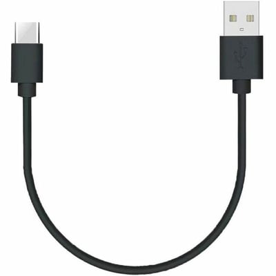 1FT USBA TO USBC ADAPTER CABLE BLACK CHARGE  DATA TRANSFER CABLE