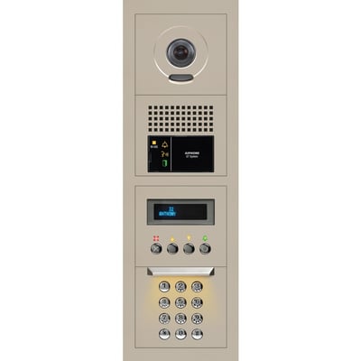 AIPHONE VIDEO ENTRANCE STATION1X4 MODULAR WITH
