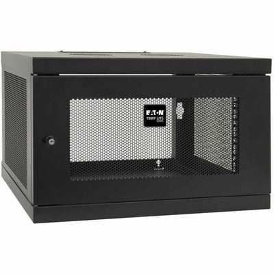 Tripp Lite by Eaton SmartRack 6U Low-Profile Switch-Depth Knock-Down Wall-Mount Mini Rack Enclosure
