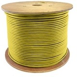 AddOn 1000ft Non-Terminated Yellow OS2 Duplex OFNR (Riser-Rated) 2-Strand Fiber Bulk Cable