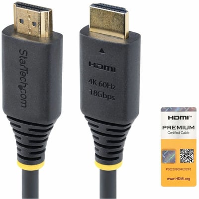 PREMIUM CERTIFIED HDMI CABLE 8FT HDMI CORD/4K 60HZ/HDR10/ARC