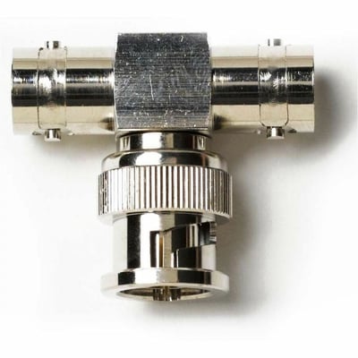 Pomona BNC (F/M/F) Adapter, 75 Ohms