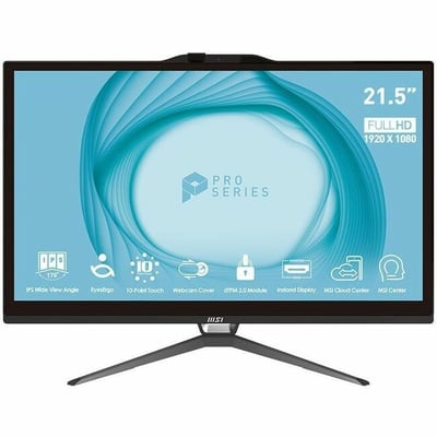 MSI PRO AP222T 13M-068US 21.5IN FHD/MT/PENTIUM/4G/128SSD/BK/W11P(B)