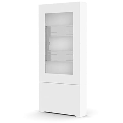 Chief Impact 47 Inch Floor Standing Kiosk - Portrait Orientation - Black