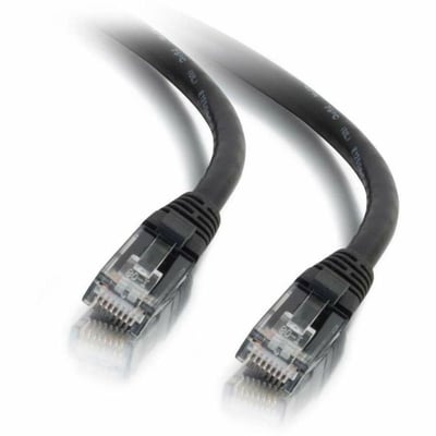 Quiktron 3ft Q-Series Cat6a Snagless (UTP) Ethernet Network Patch Cable, CM Rated - Black