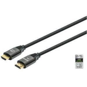 HDMI 8K@60Hz Cable with Ethernet, 1m, Certified, Suitable for ALL 8K, 4K & 1080p/HD uses - when upgrading now or have it ready for when you need it, Male to Male, Black, 4K@120Hz, Ultra HD 4k x 2k, Lifetime Warranty, Ultra High Speed
