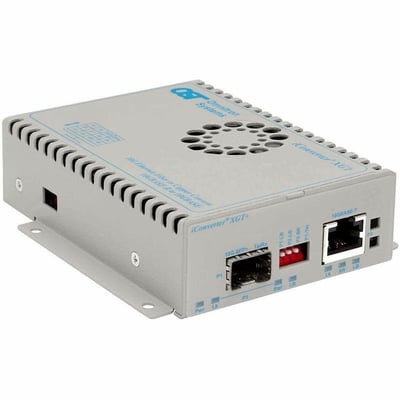 10 GIGABIT MEDIA CONVERTER 10G SFP+ TO 10/100/1000 W/ MOUNT DC