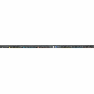 Eaton Universal-Input Metered G4 Rack PDU, 5-23kW, 16-55A, 200-415V, 24 outlets (12)C13 (12)C39, end entry power cord, 0U