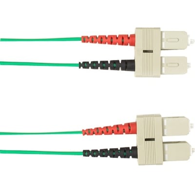 Black Box Colored Fiber OM3 50/125 Multimode Fiber Optic Patch Cable-OFNP Plenum