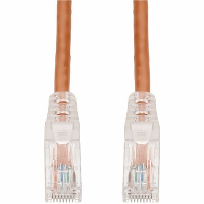 AddOn 30ft Orange CAT 6 PVC Ethernet Cable Snagless Easy Clear Boot TAA RJ-45 M/M