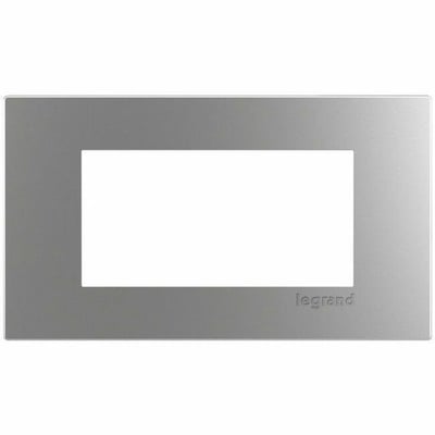Wiremold Dash Series 2-Cube Trim Plate - Stainless Steel