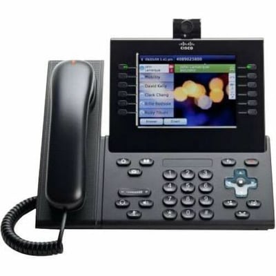 Cisco Unified 9971 IP Phone - Corded - Corded/Cordless - Bluetooth, Wi-Fi - 2 Multiple Conferencing - Built-in Camera - Wall Mountable - Charcoal Gray - TAA Compliant