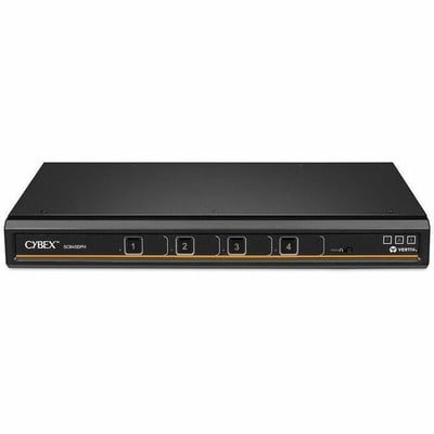 Vertiv Cybex SC800 Secure KVM | Single Head | 4 Port Universal DisplayPort | NIAP version 4.0 Certified (SC840DPH-400)
