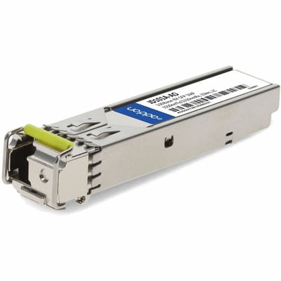 AddOn HP JD101A Compatible TAA Compliant 100Base-BX SFP Transceiver (SMF, 1550nmTx/1310nmRx, 15km, LC)