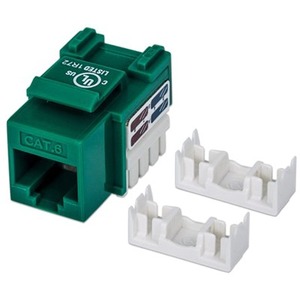 CAT6 GREEN KEYSTONE JACK UTP
