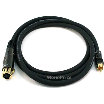 XLR F TO RCA M CABLE 6FT