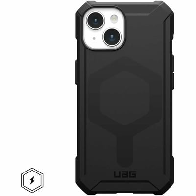 UAG RUGGED CASE FOR IPHONE 13 14 15 -ESSENTIAL ARMOR W/MAGSAFE- BLACK