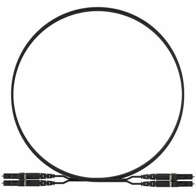 Panduit Opti-Core 2 Fiber, OM4+, Key/NonKey A-Black LC Duplex, Plenum