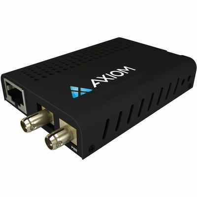 Axiom 100BASE-T to 100BASE-FX POE Media Converter
